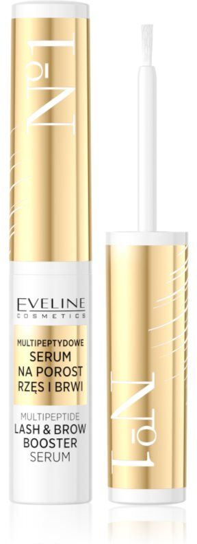 Eveline Cosmetics No. 1 growth stimulating lash and brow serum with peptides 4 ml