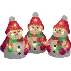 Konstsmide 6223-103 Acryl-Figur Schneemänner LED