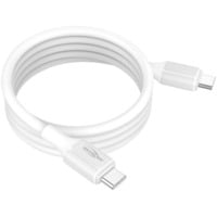 Silikonkabel USB-C auf USB-C weiß, magnetisch, 120cm