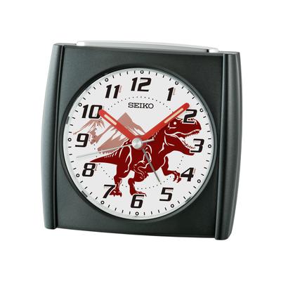 Quarzwecker SEIKO, grau (schwarz), Wecker, Wecker, Beleuchtung, Geschenkidee, Kinderzimmer, durchlaufende Sekunde