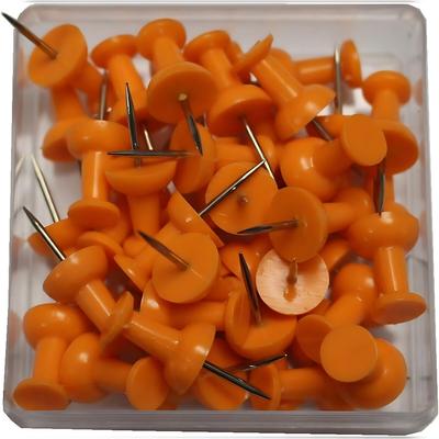 Alco Pinnwandnadel Kunststoff orange 12mm 100 ST