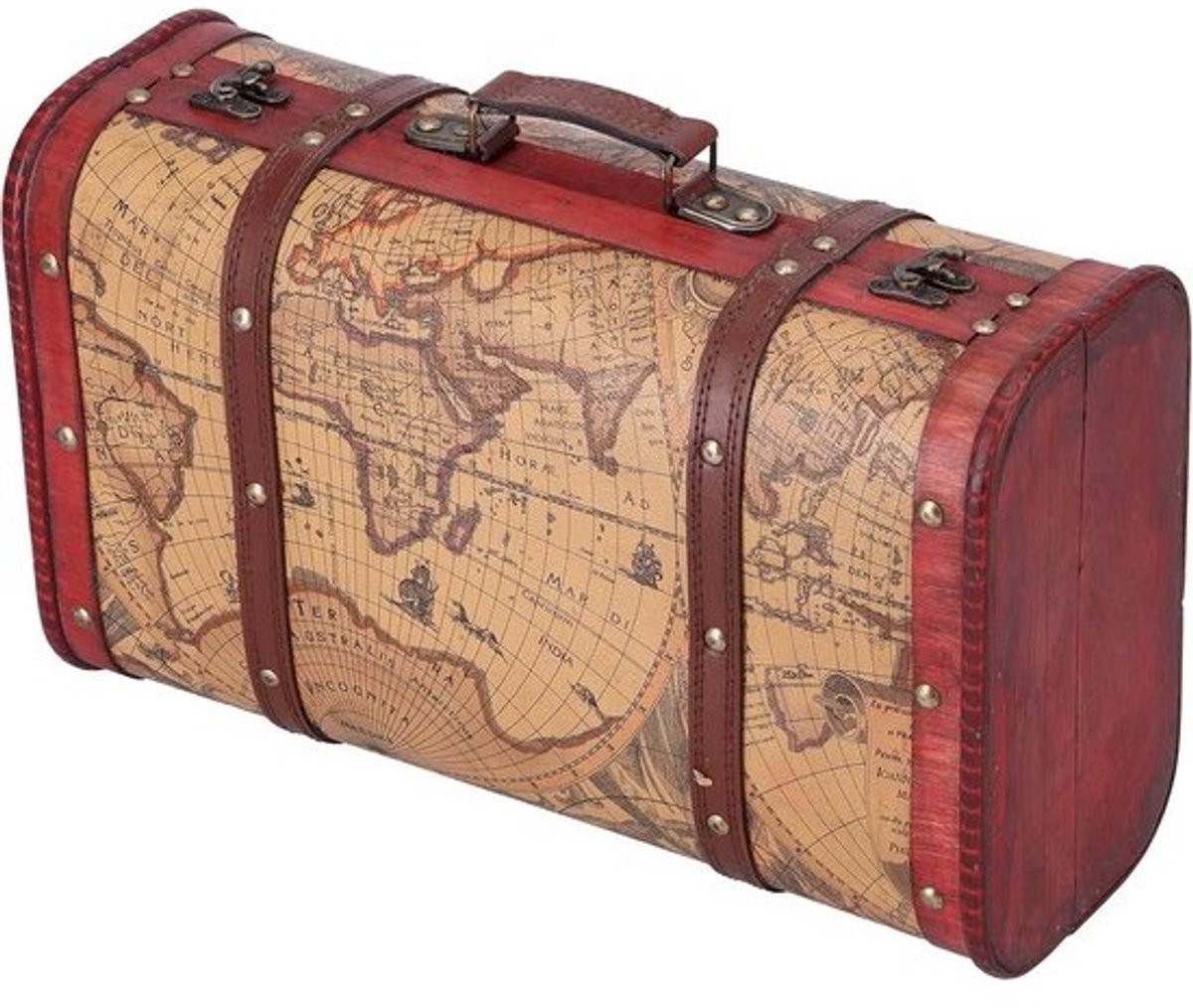 Decoratieve Vintage Houten Koffer voor Opslag en Decoratie
