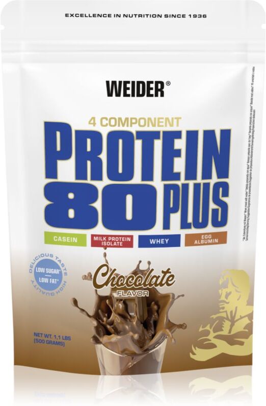 Weider Protein 80 Plus Molkenprotein mit Aminosäuren Geschmack Chocolate 500 g