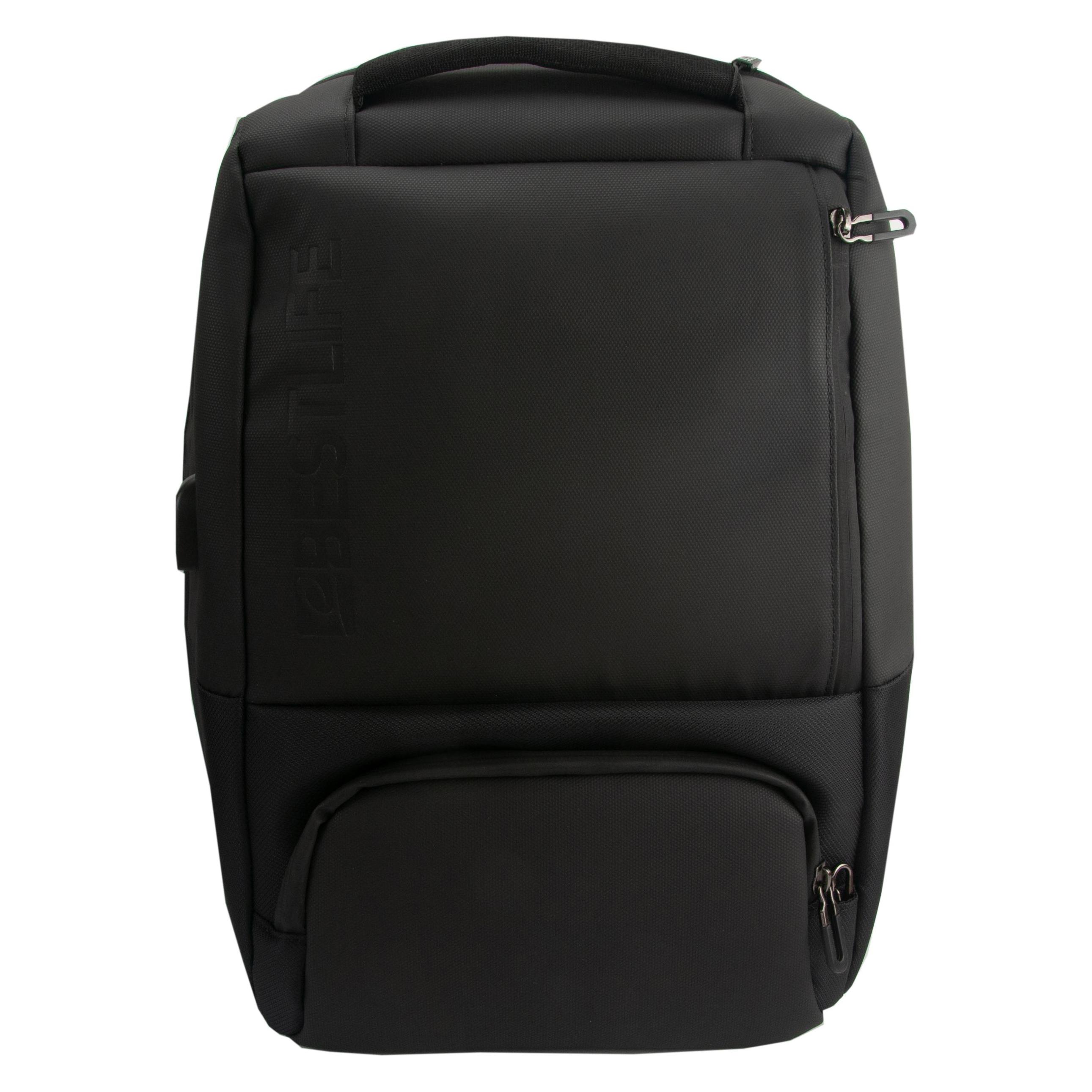 Bestlife Notebook-Rucksack Neoton, schwarz für 39,62 cm (15.6"), wasserabweisend, diebstahlhemmend (BL-BB-3401BK-1)