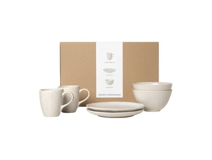 Broste Copenhagen Ensemble petit-déjeuner Nordic Vanilla pour deux 6 pièces