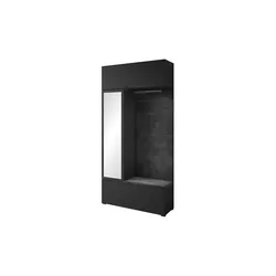 Garderobe  Tejo , schwarz , Maße (cm): B: 115 H: 231,9