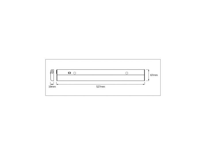 OSRAM LED-Sensor-Unterbauleuchte LINEAR FLAT, 3.000 K silber FLAT, chrom / silber, für Küche, Aluminium, Unterschrankleuchten