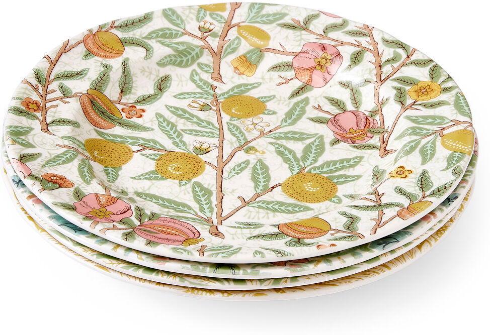 The Original Morris & Co. 23cm Plate Green;Brown;Pink 23cm W