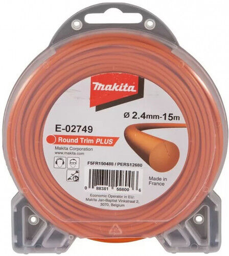 Makita E-02749 Fil nylon rond Plus 2,4mm, 15m
