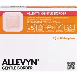 Allevyn Gentle Border 7.5x7.5cm Verband 5 ST