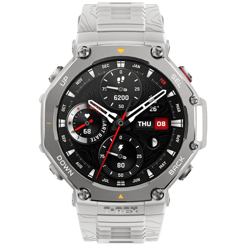 Amazfit T-Rex 3 Grau (Graues Silikon Armband)