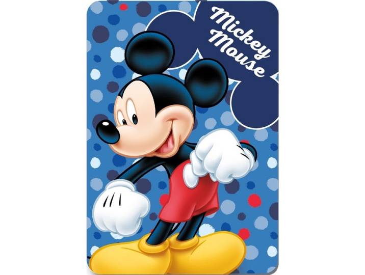 Mickey Mouse Dots Fleece deken 100 x 140 cm