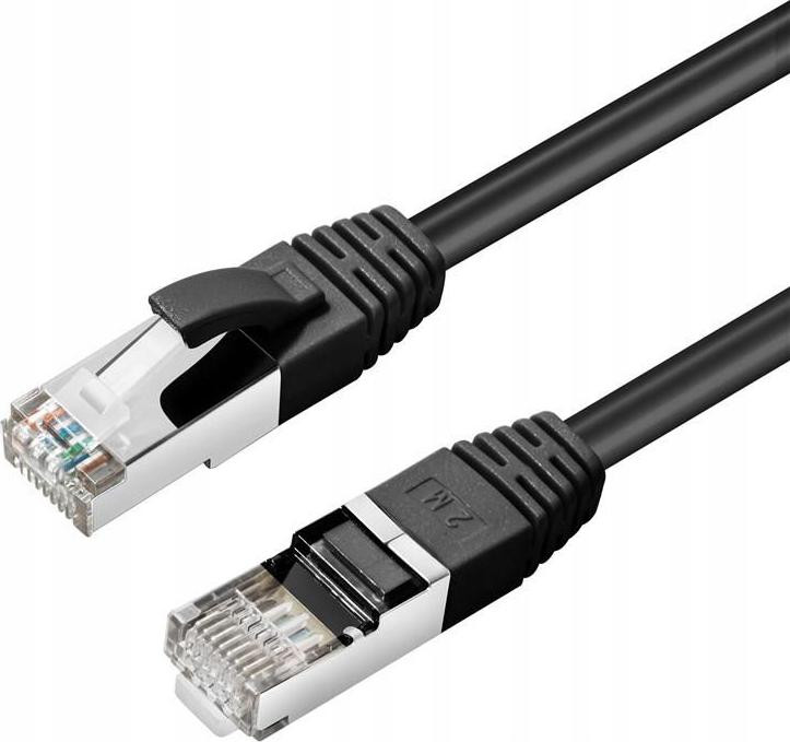 Microconnect STP610S Cat6 F/UTP Patchkabel, 10 meter, zwart