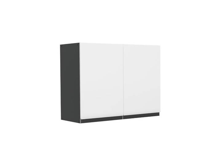 Vicco Küchenglasschrank R-Line, Weiß/Anthrazit, 80 cm, Weiß, Anthrazit, Holzwerkstoff, 1 Fächer, Rechteckig, 80x60x31 cm, Küchen, Küchenmöbel, Küchenschränke, Küchenoberschränke