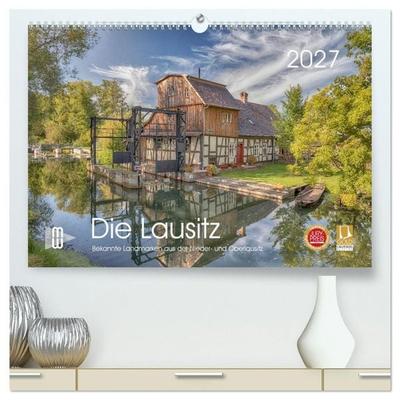 Die Lausitz - Landmarken der Nieder- und Oberlausitz (hochwertiger Premium Wandkalender 2027 DIN A2 quer), Kunstdruck in Hochglanz