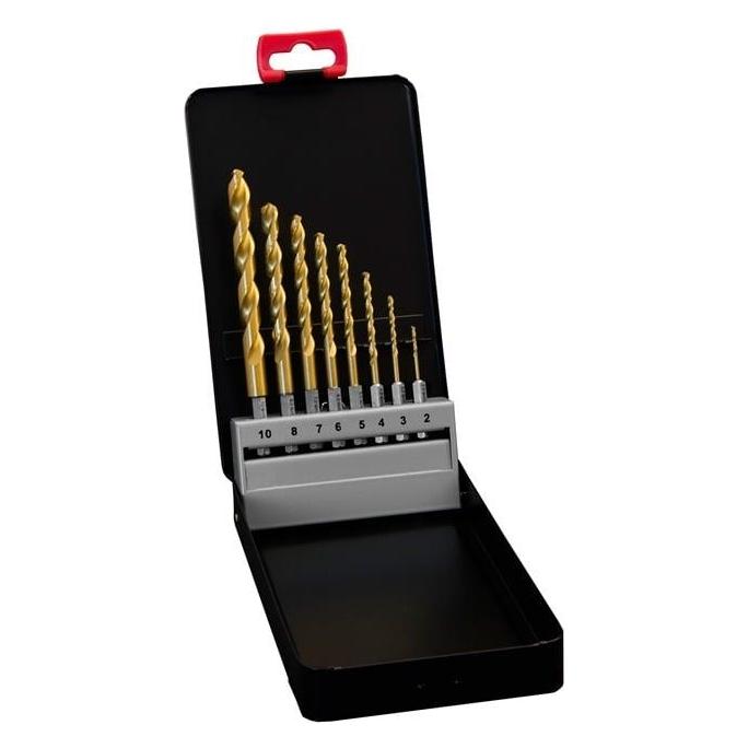 Forte tools Set 8 Pcs Hex Titan Hssco (HEX.TIN.CO.8VNT)