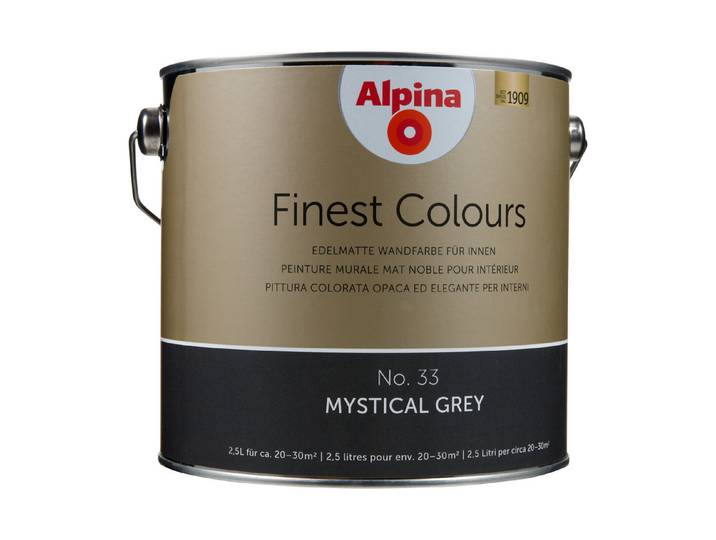 Alpina Wandfarbe Finest Colours Mystical Grey 2.5 l Matt