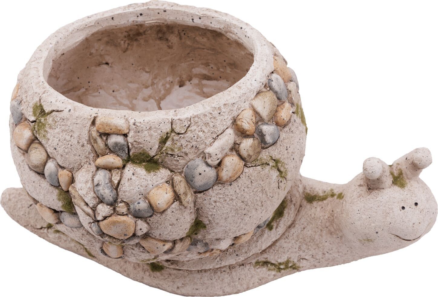 TrendLine Deko Pflanztopf Schnecke 24 x 43 x 22,5 cm grau
