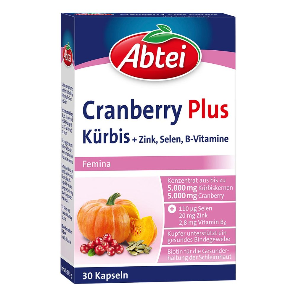 Perrigo Deutschland GmbH Abtei Kürbis Plus Cranberry Kapseln 11111300