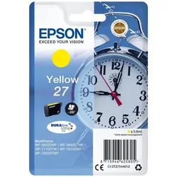 Epson, Druckerpatrone, 27XL - XL - Gelb - Original - Blister mit RF-Alarm (Y)