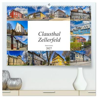 Clausthal Zellerfeld Impressionen (hochwertiger Premium Wandkalender 2027 DIN A2 quer), Kunstdruck in Hochglanz