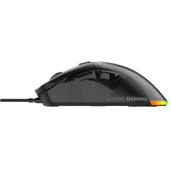 Nordic Gaming Stealth Gaming Mouse (Kabelgebunden), Maus, Schwarz