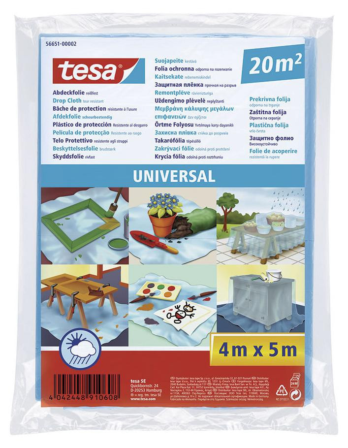 tesa Universal Afdekfolie Blauw 4,0 x 5,0 m