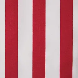 BAUMWOLLSTOFF Meterware rot-weiß gestreift, 150 cm