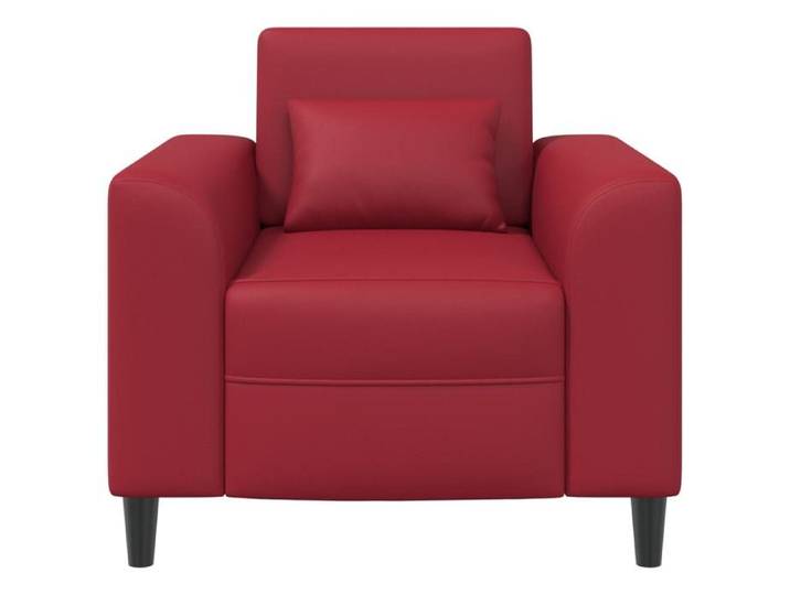 Rouge Chaise confortable LEMON Fauteuil Bordeaux Simili cuir Pour maison/bureau_18143