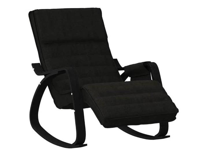VENTE-FLASH Chaise à bascule Noir Tissu(10074351080)VIDAXL