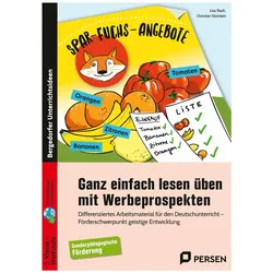 Ganz einfach lesen üben mit Werbeprospekten, Schulbücher von Christian Steinlein, Lisa Rauh
