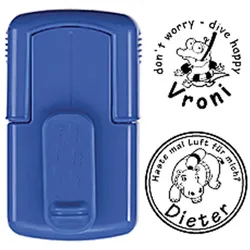 Smart-stamp - Größe: ø 24 mm - blau