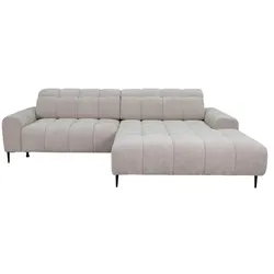 BOOOM Ecksofa mit Funktion Rom Stoff Linen
