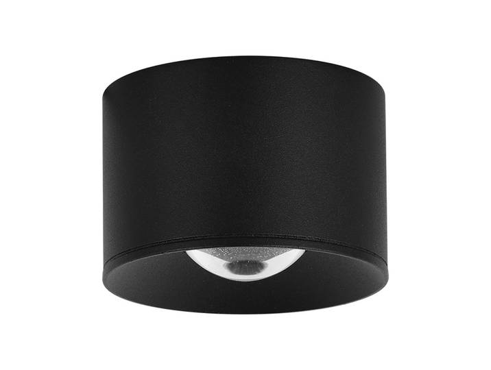 Zambelis LED-Außen-Deckenspot S131, Ø 8 cm, sandschwarz S131, schwarz, Aluminium, Modern, LED Deckenleuchten