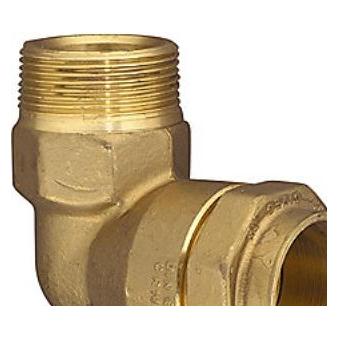 Aalberts Vinkel 90° 40mm x 11/4 nippel - Isiflo (Winkelverbindung) (6210215)