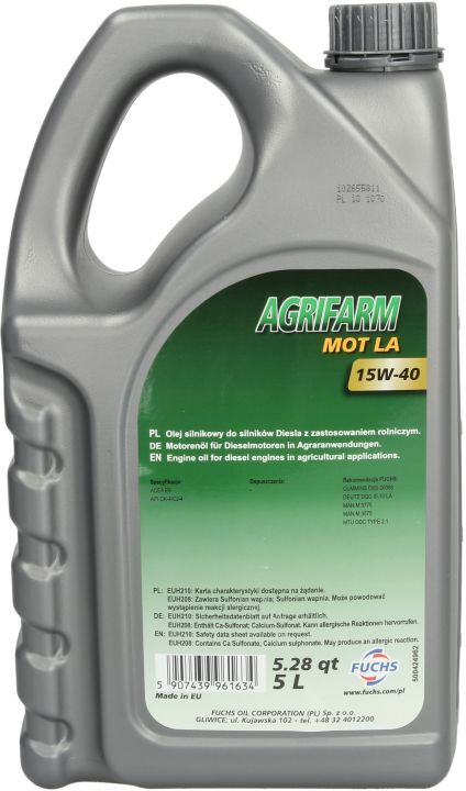 Fuchs Oil Motoröl FUCHS 602030054 AGRIFARM MOT LA 15W40 5L