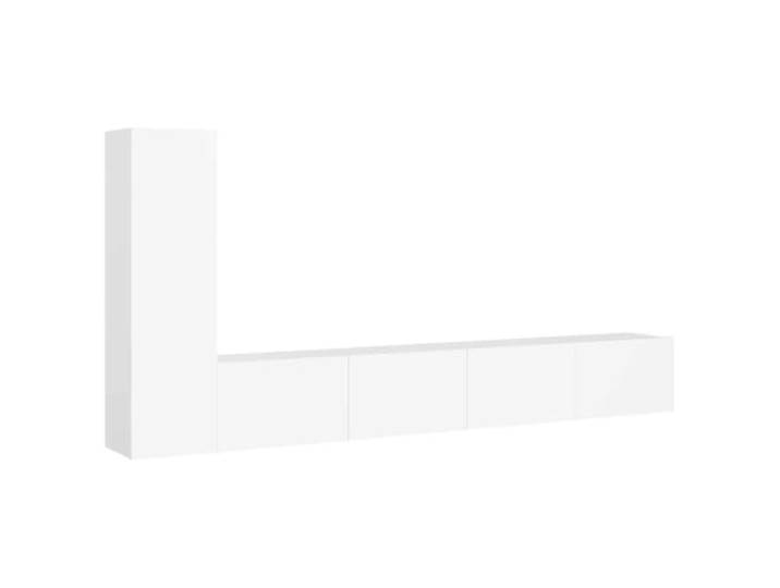 hliofuir 3-tlg. TV-Schrank-Set Hängend, Wandboard Lowboard Weiß Wandmontiertes Möbel für Wohnzimmer und Schlafzimmer sorgt für ordentliche Medienbereiche und Bodenfreiheit.