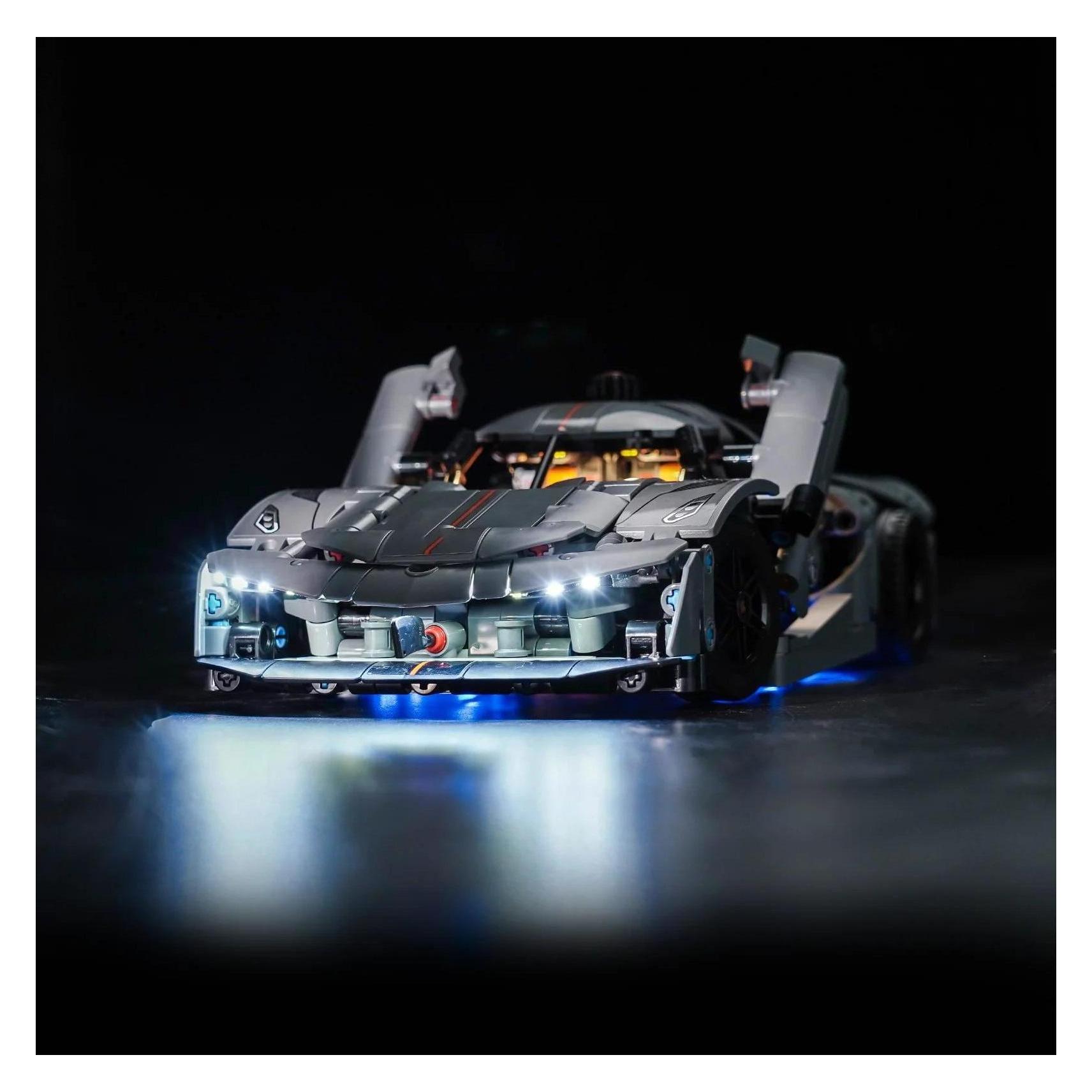 BrickBling LED Licht Set für LEGO Koenigsegg: Jesko Absolut Supersportwagen (42173) inkl. Fernbedienung (P71202)