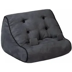 Bookchair, Buchstütze, Bookcouch Grau - Lesekissen f?r B?cher (32.70 x 25.20 x 20 cm)