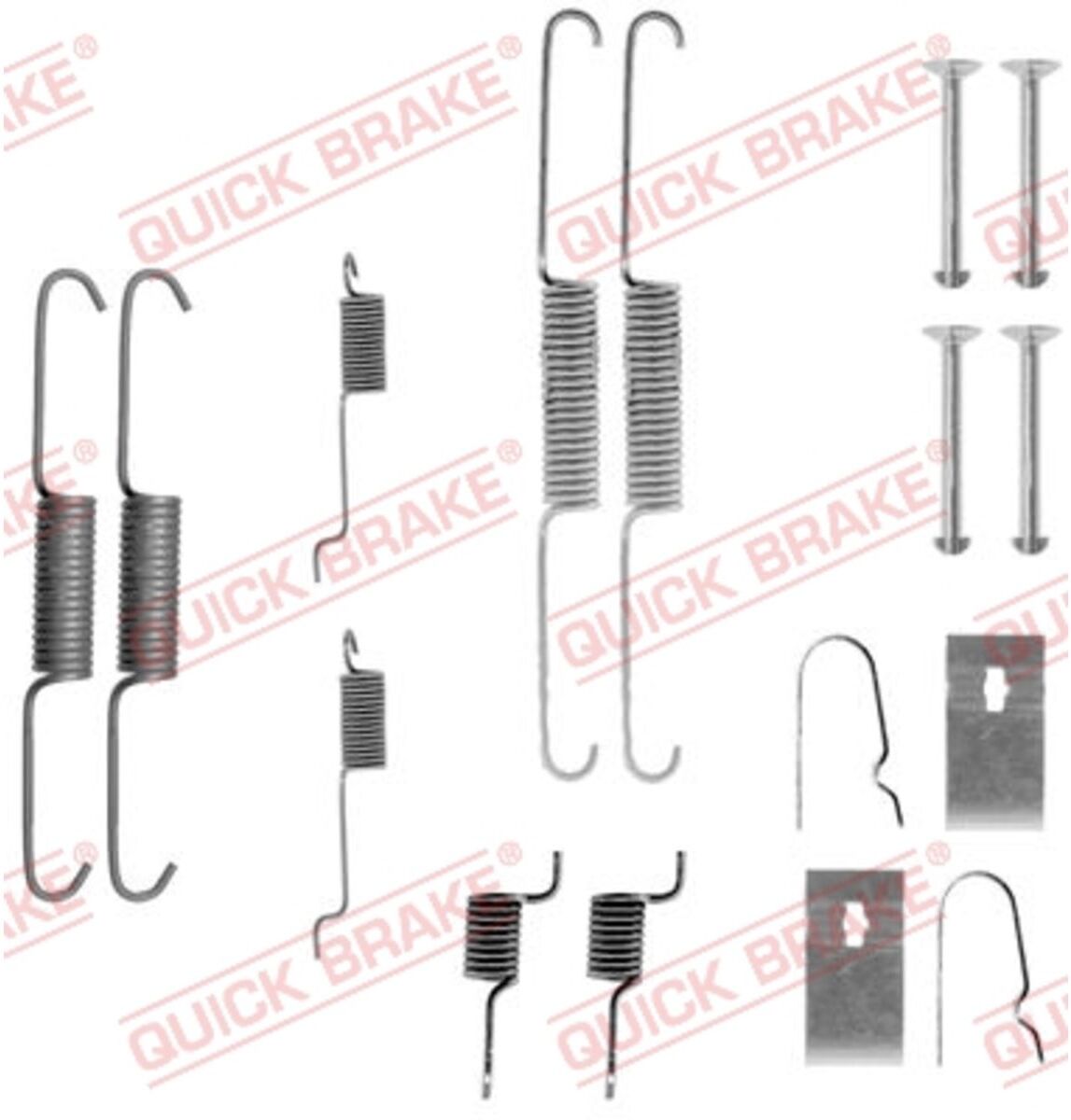 Quick Brake Set di accessori, ganasce dei freni 105-0811