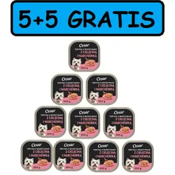 Cesar-Suppe mit Gemüse, 10x300g, mit Kalbfleisch und Möhren (5+5 GRATIS)