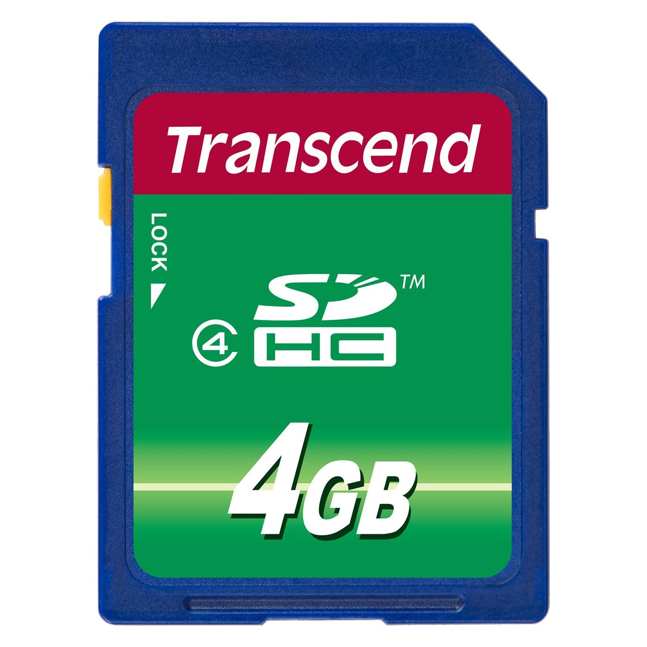 Transcend SDHC Standard Card (4 GB, SDHC) (TS4GSDHC4)