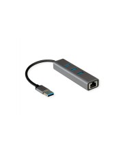 ROLINE USB3.2 Gen1 Gigabit Eth. Adapt.+Hub 3x Digital/Daten Netzwerk (12.02.1112)