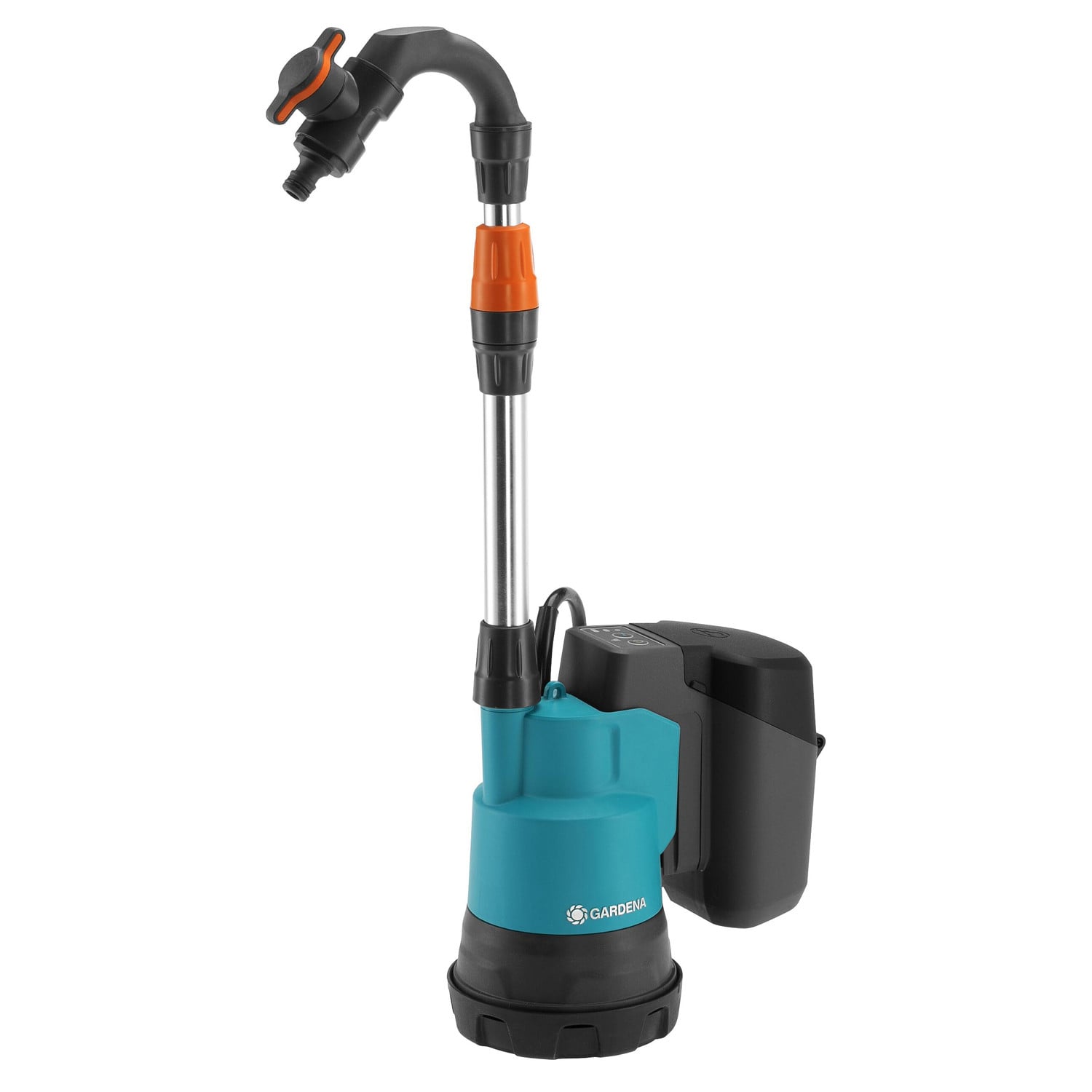Gardena 14602-55 Batterijapparaat, 2 bar, 2000 liter per uur, Zwart Blauw Oranje