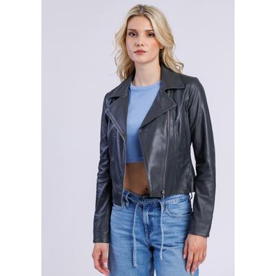 Lederjacke FREAKY NATION "Lederjacke-FN", Damen, Gr. M (38), dunkelgrau, Oberstoff: 100% Leder. Futter: 100% Baumwolle, normal, Jacken
