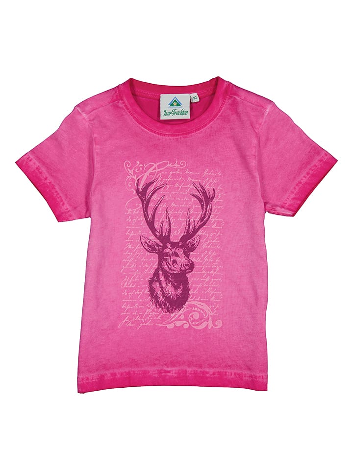 Isartrachten Trachtenshirt in Pink - 110