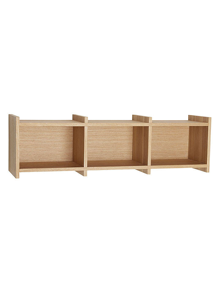 Hübsch Wandregal "Focal" in Natur - (B)80 x (H)23 x (T)20 cm - onesize