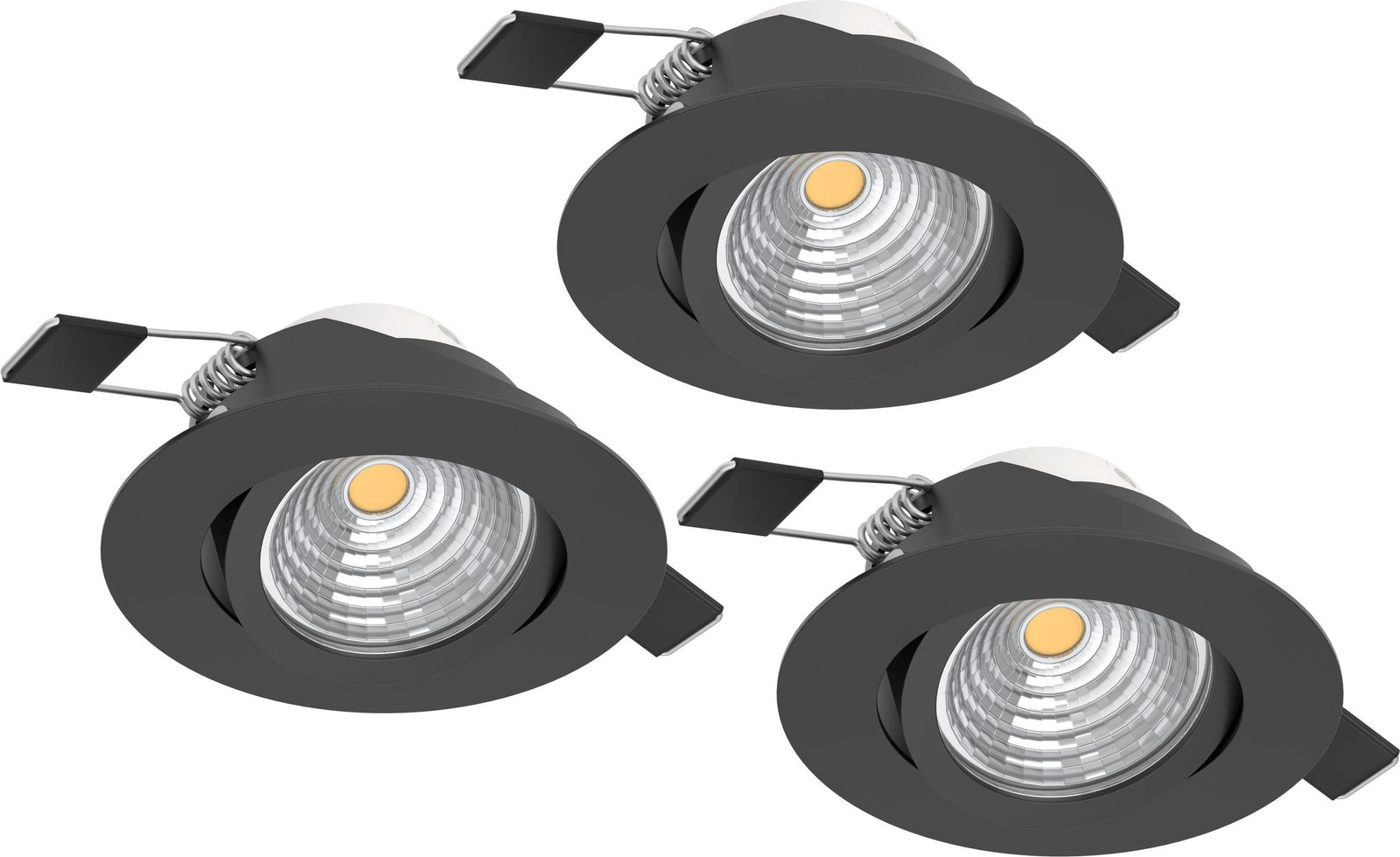 Eglo Saliceto LED plafondlamp, zwart, 1350 lumen