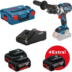 Bosch Bohrschrauber Werkzeug-Set: GSR 18V-110 C + 3 x GBA 18V 5.0Ah + GAL 18V-40 - 0615990L8F