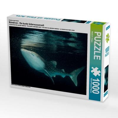 CALVENDO Puzzle Ein Motiv aus dem Kalender Malediven - Die bunte Unterwasserwelt 1000 Teile Puzzle quer | 1000 Teile Lege-Größe 64 × 48 cm Foto-Puzzle